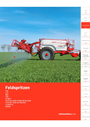 Причіпні польові обприскувачі Unia Europa XL 3027