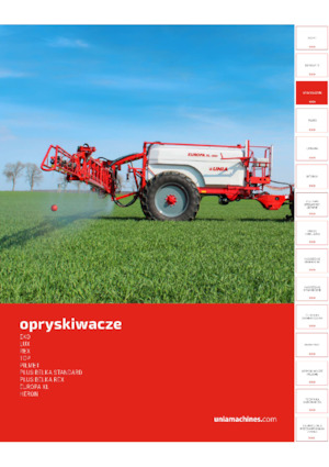 Причіпні польові обприскувачі Unia Plus 2018