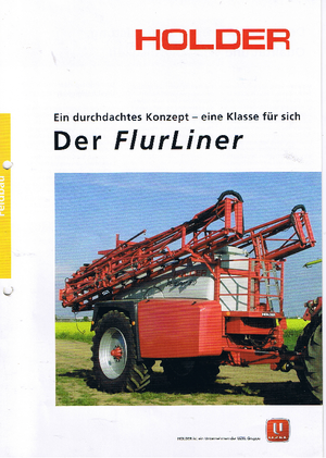 Причіпні польові обприскувачі Holder FlurLiner 6,0