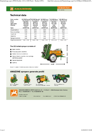 Причіпні польові обприскувачі Amazone UG 2200 Super (15)