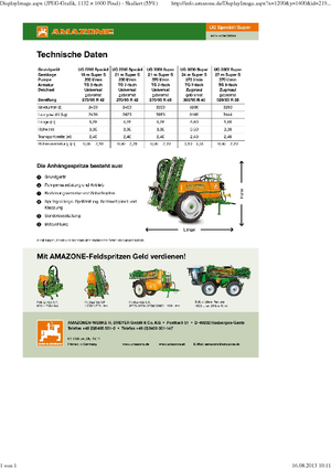 Причіпні польові обприскувачі Amazone UG 3000 Special (21)