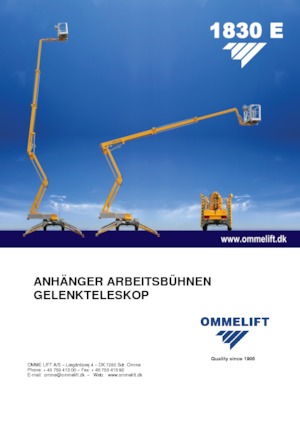 Автомобільні підйомники з шарнірною стрілою OMMELIFT 1830 EX