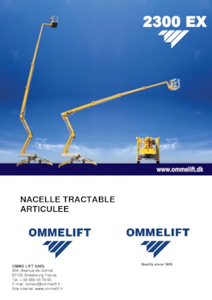 Автомобільні підйомники з шарнірною стрілою OMMELIFT 2300 EX