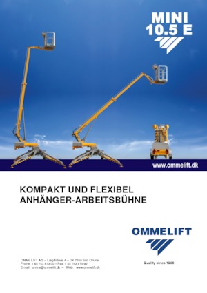 Автомобільні підйомники з шарнірною стрілою OMMELIFT Mini 10.5 E