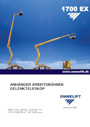 Автомобільні підйомники з шарнірною стрілою OMMELIFT 1700 EX