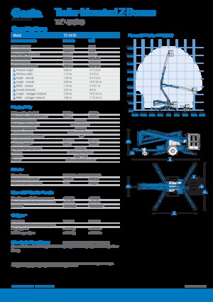 Автомобільні підйомники з шарнірною стрілою Genie TZ34/20