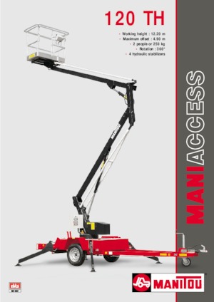 Автомобільні підйомники з шарнірною стрілою Manitou 120 TH