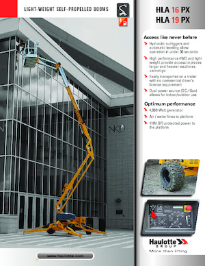 Колісні підйомники з шарнірною стрілою Haulotte HLA16 PX