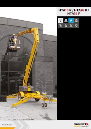 Причіпні підйомники з шарнірною стрілою Haulotte HTA16 P