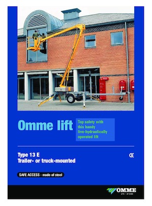 Автомобільні підйомники з шарнірною стрілою OMMELIFT Omme 13 EHBX