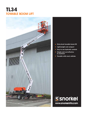 Автомобільні підйомники з шарнірною стрілою Snorkel TL34