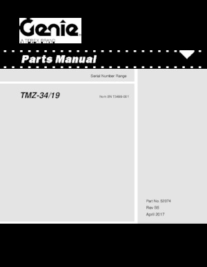 Автомобільні підйомники з шарнірною стрілою Genie TMZ 34/19