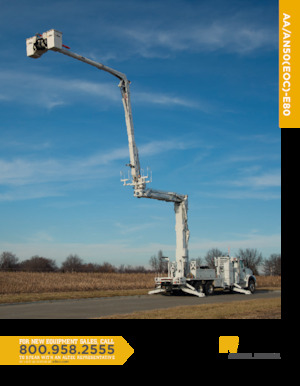 Причіпні підйомники з шарнірною стрілою Altec AN50-E80