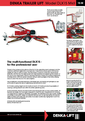 Автомобільні підйомники з шарнірною стрілою Denka-Lift - Rothlehner DLX 15