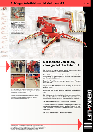 Причіпні підйомники з шарнірною стрілою Denka-Lift - Rothlehner Junior 12