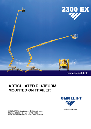 Автомобільні підйомники з шарнірною стрілою OMMELIFT Omme 2300EXBB