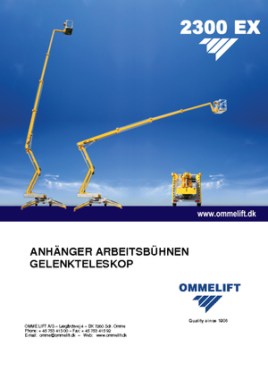 Автомобільні підйомники з шарнірною стрілою OMMELIFT Omme 2300EXBB