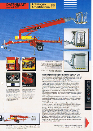 Причіпні телескопічні підйомники Denka-Lift - Rothlehner 2500 DK 3 MK 25