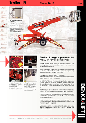Причіпні телескопічні підйомники Denka-Lift - Rothlehner DK 18