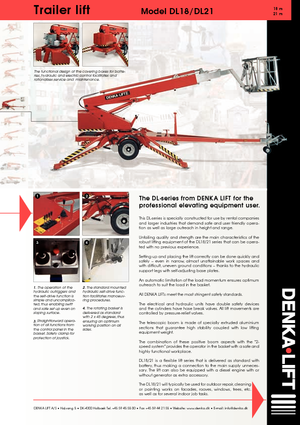 Причіпні телескопічні підйомники Denka-Lift - Rothlehner DL 21 