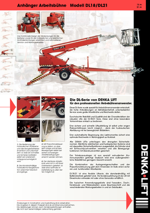 Причіпні телескопічні підйомники Denka-Lift - Rothlehner DL 21 