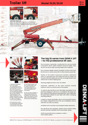 Причіпні телескопічні підйомники Denka-Lift - Rothlehner DL 25 