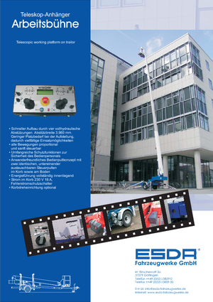 Причіпні телескопічні підйомники Esda TA 2220