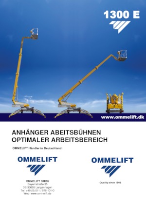 Причіпні телескопічні підйомники OMMELIFT 1300 E