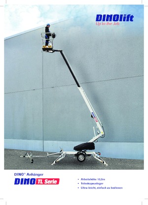 Причіпні телескопічні підйомники Dino Lift Dino 105TL
