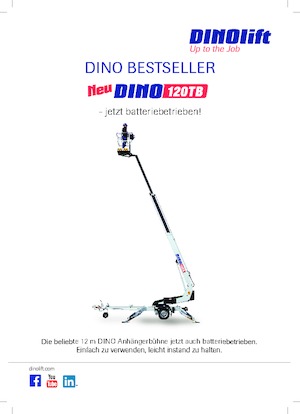 Причіпні телескопічні підйомники Dino Lift Dino 120TB