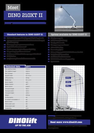 Автомобільні підйомники з шарнірною стрілою Dino Lift Dino 210XT II