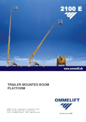 Причіпні телескопічні підйомники OMMELIFT Omme 2100EB