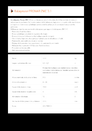 Підмітальні причепи Pronar ZMC 3.1