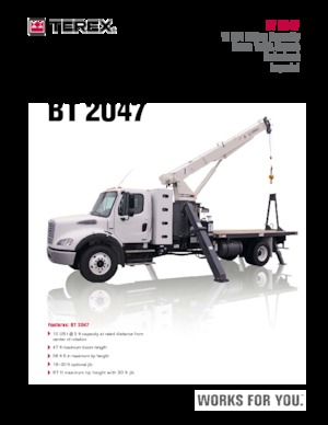 Автокрани TEREX CRANES BT 2047