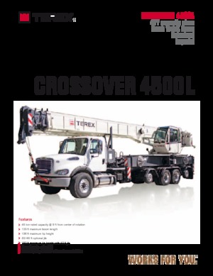 Автокрани TEREX CRANES Crossover 4500L