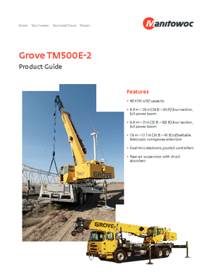 Автокрани Grove TM500E-2