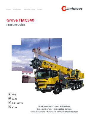 Автокрани Grove TMC540