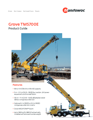 Автокрани Grove TMS700E
