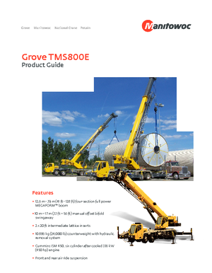 Автокрани Grove TMS800E