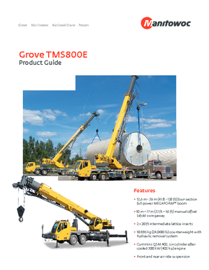 Автокрани Grove TMS800E