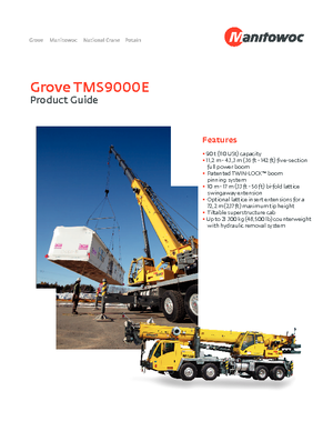 Автокрани Grove TMS 9000 E
