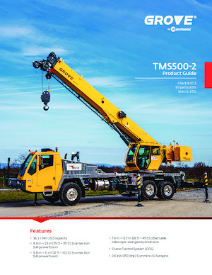 Автокрани Grove TMS500-2
