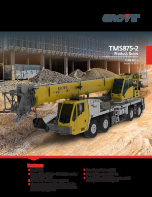 Автокрани Grove TMS875-2