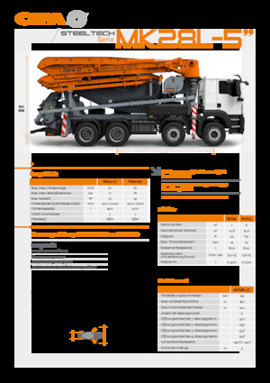 Автобетонозмішувачі CIFA MK28L-5