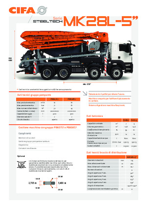 Автобетонозмішувачі CIFA MK28L-5