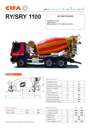 Бетономішалки CIFA RY 1100