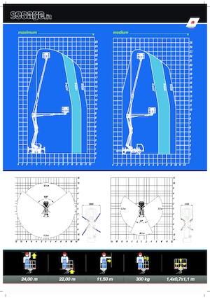 Причіпні підйомники з шарнірною стрілою Socage DA 424 forSte
