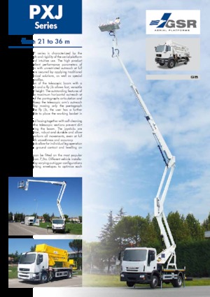 Причіпні підйомники з шарнірною стрілою GSR E360PXJ 