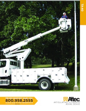 Причіпні підйомники з шарнірною стрілою Altec TA40