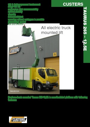 Причіпні підйомники з шарнірною стрілою Custers Taurus 265-12,5E